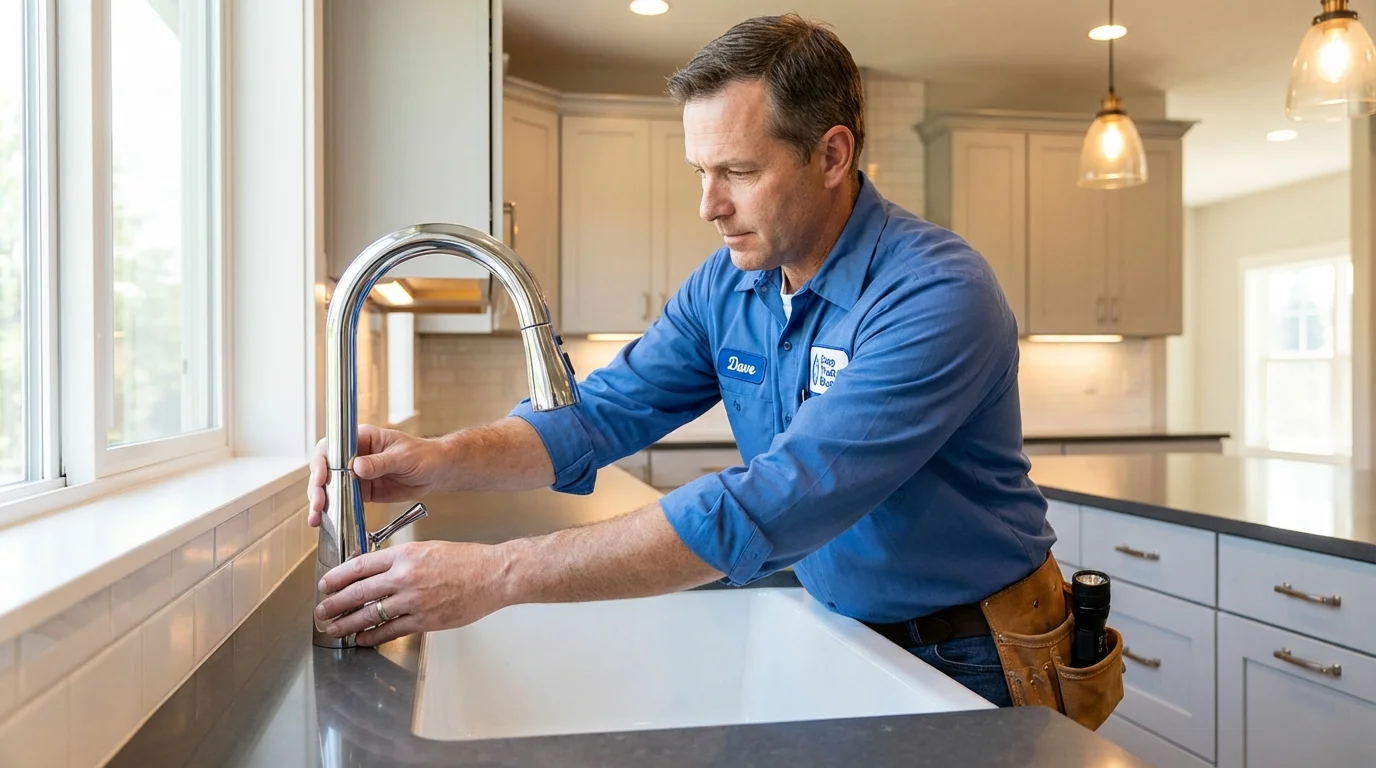 Kitchen faucet installation by Johns Plumbing LLC in Pico Rivera